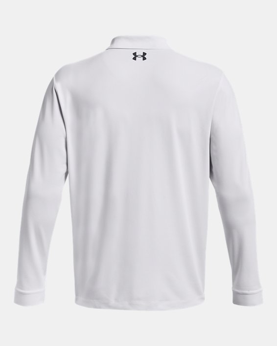 เสื้อโปโลแขนยาว UA Performance 3.0 สำหรับผู้ชาย in White image number 5